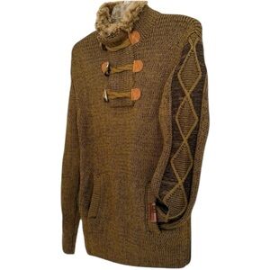 LCR Black Edition Premium Knit Men’s Size XXL 1/4 Zip 3 Button Toggles Sweater